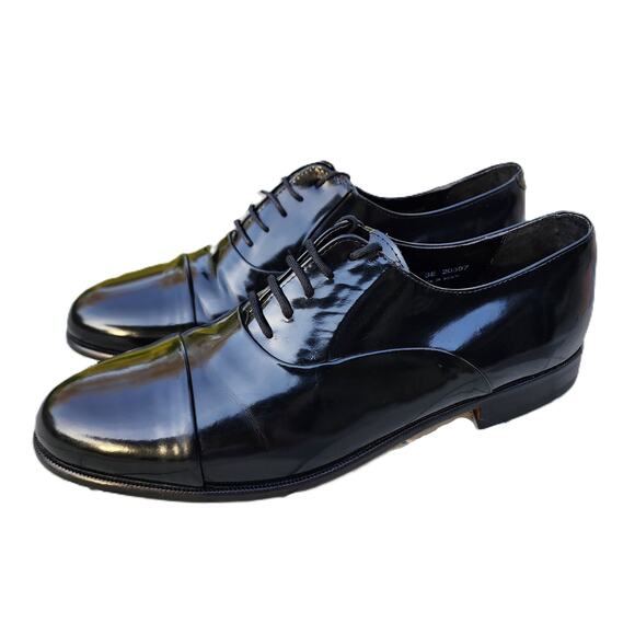 Florsheim Other - Florsheim Black Patent Leather Lace Up Oxford Dress Shoes 10 3E
